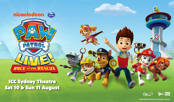 Paw Patrol "Race to the Rescue" is coming to ICC Sydney 10 - 11 August 2024.