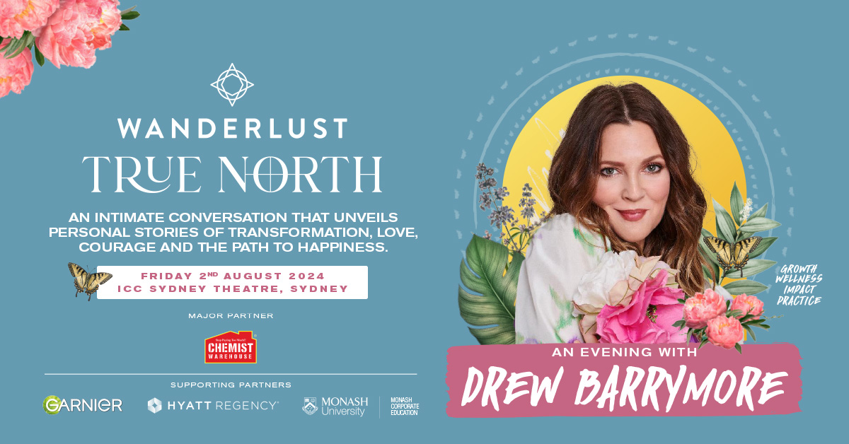 An Evening with Drew Barrymore | ICC Sydney Theatre