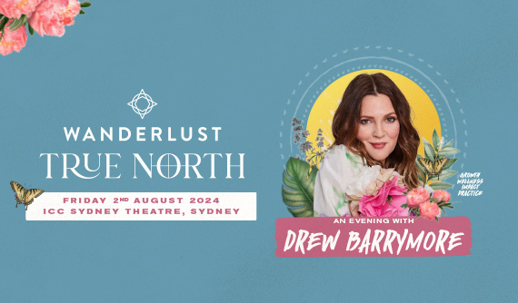 An Evening with Drew Barrymore is coming to ICC Sydney Theatre on 2 August 2024.