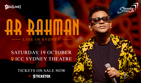 AR Rahman is coming to ICC Sydney Theatre on 19 October 2024.