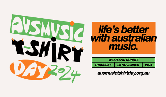 Ausmusic T-Shirt Day is on Thursday 28 November 2024.